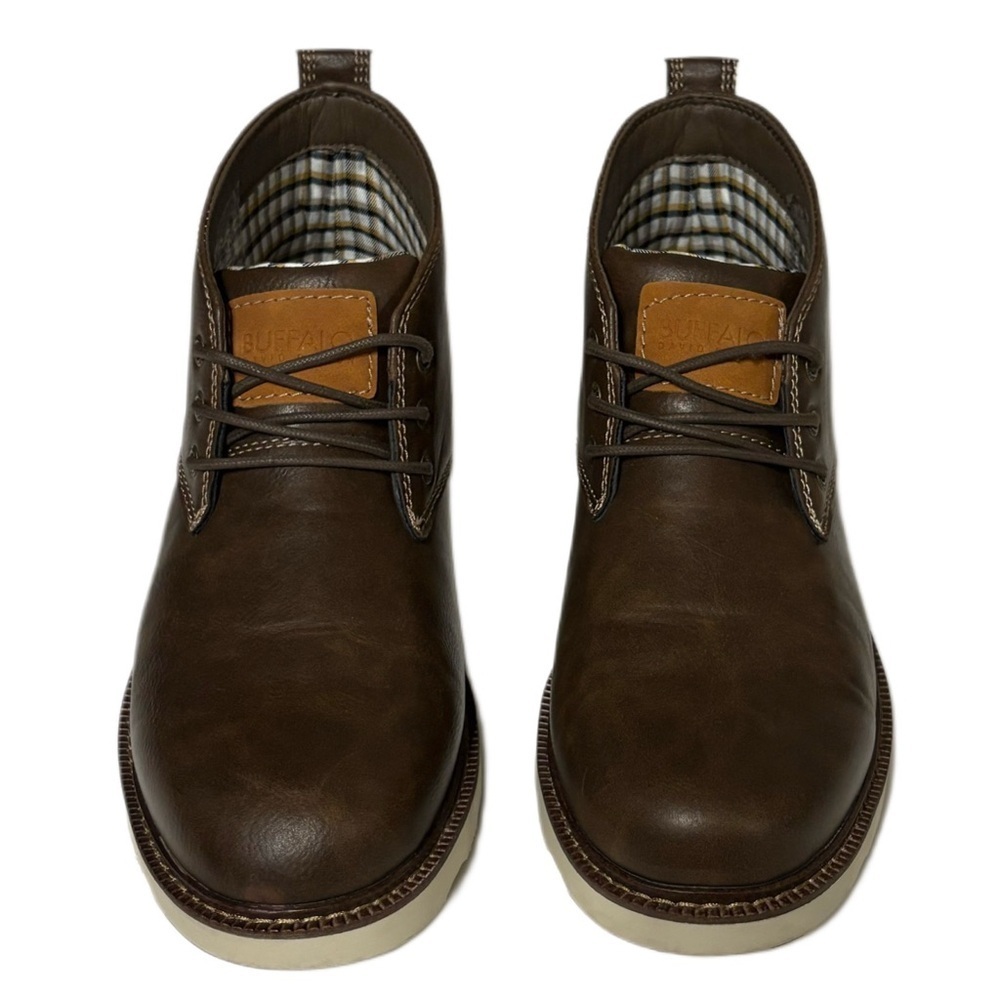 Buffalo David Bitton Brown Leather Chukka Boots - Picture 6 of 9